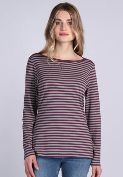 Langarmshirt Amandine - cool moss