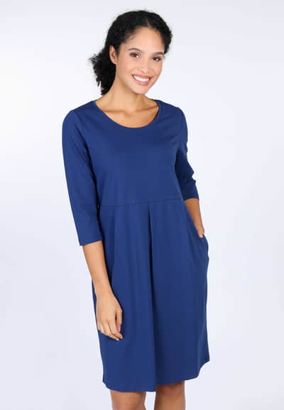 Kleid Jola solid  - indigo