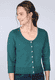 Strickjacke Liselotte  - bottle green