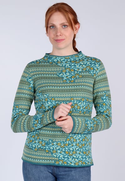 Pullover Sofia blossom - emerald