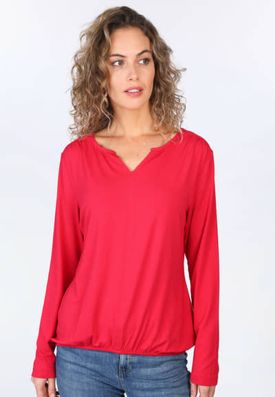 Langarmshirt Pauluna  - rubin