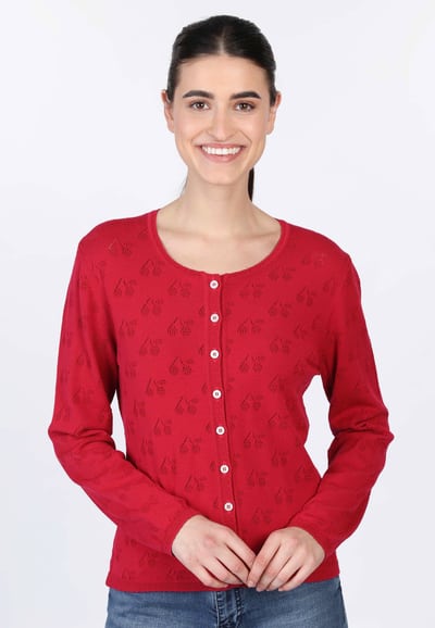 Strickjacke Mary Cherry  - rubin