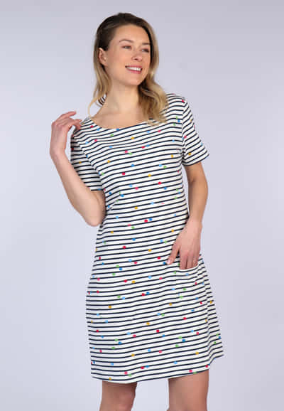 Kleid Ellen Dot  - ivory