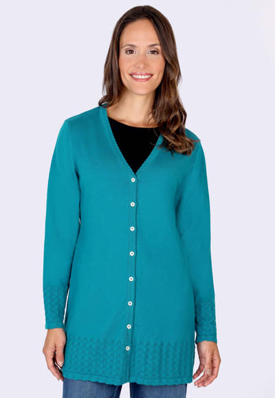 Strickjacke Angelana  - ocean
