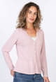 Strickjacke Lindara solid - rose