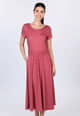 Kleid Malind Tulip Bow - rubin