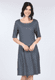 Kleid Eilina feather  - navy