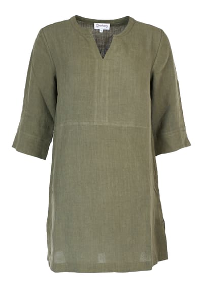 Leinentunika Tiara - olive