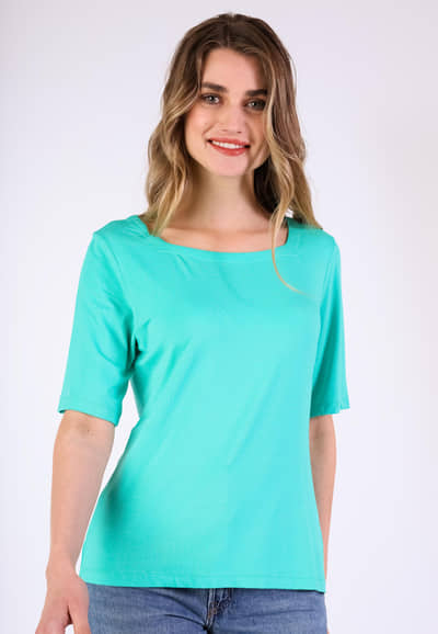 T-Shirt Constantina solid - atlantis