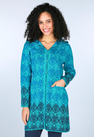 Strickmantel Glorya - ocean