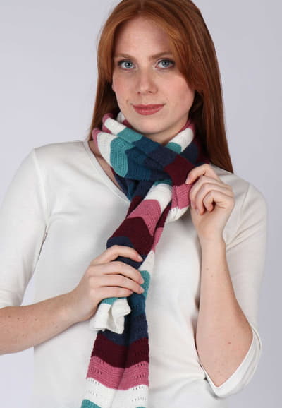 Strickschal Salma - navy