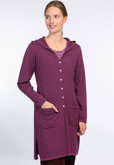 Strickjacke Fannie - plum