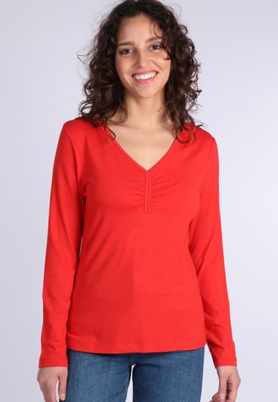 Langarmshirt Virginy - burnt orange