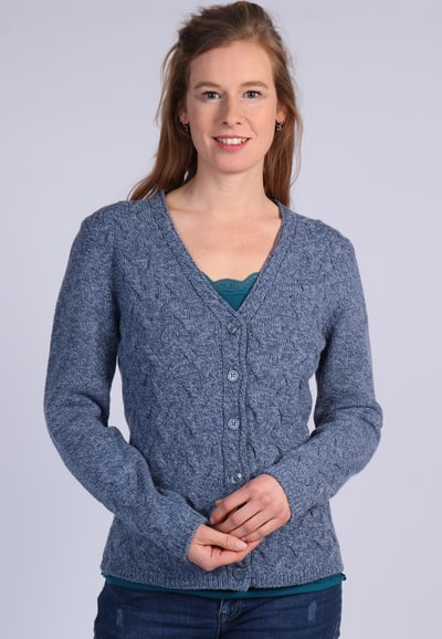 Strickjacke Beris - mosaic blue