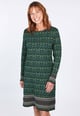 Strickkleid Suri damast  - bottle green