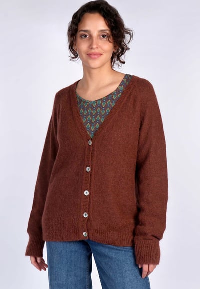 Strickjacke Vija - henna