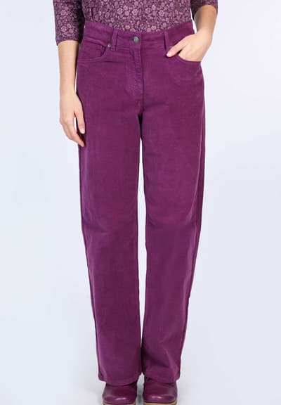 Cordhose Goncke minicord  - deep purple