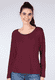 Langarmshirt Philia - dark grape