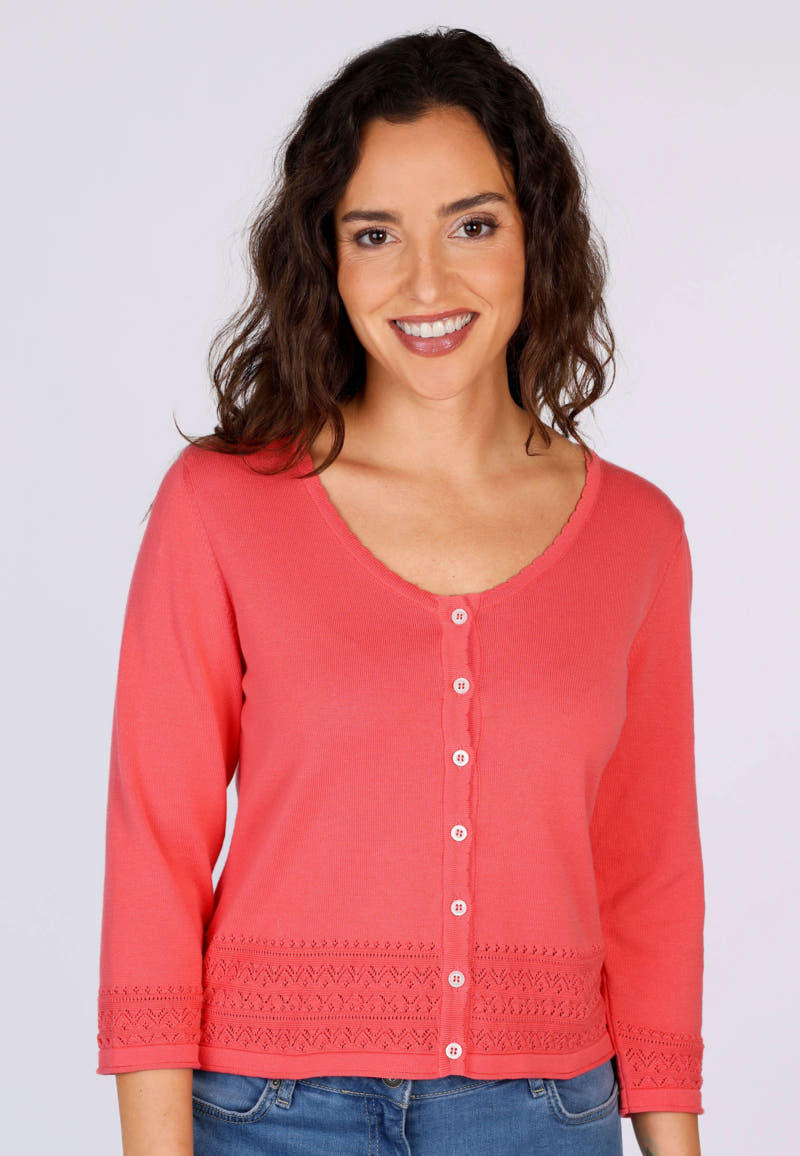Strickjacke Liselotte  - rouge