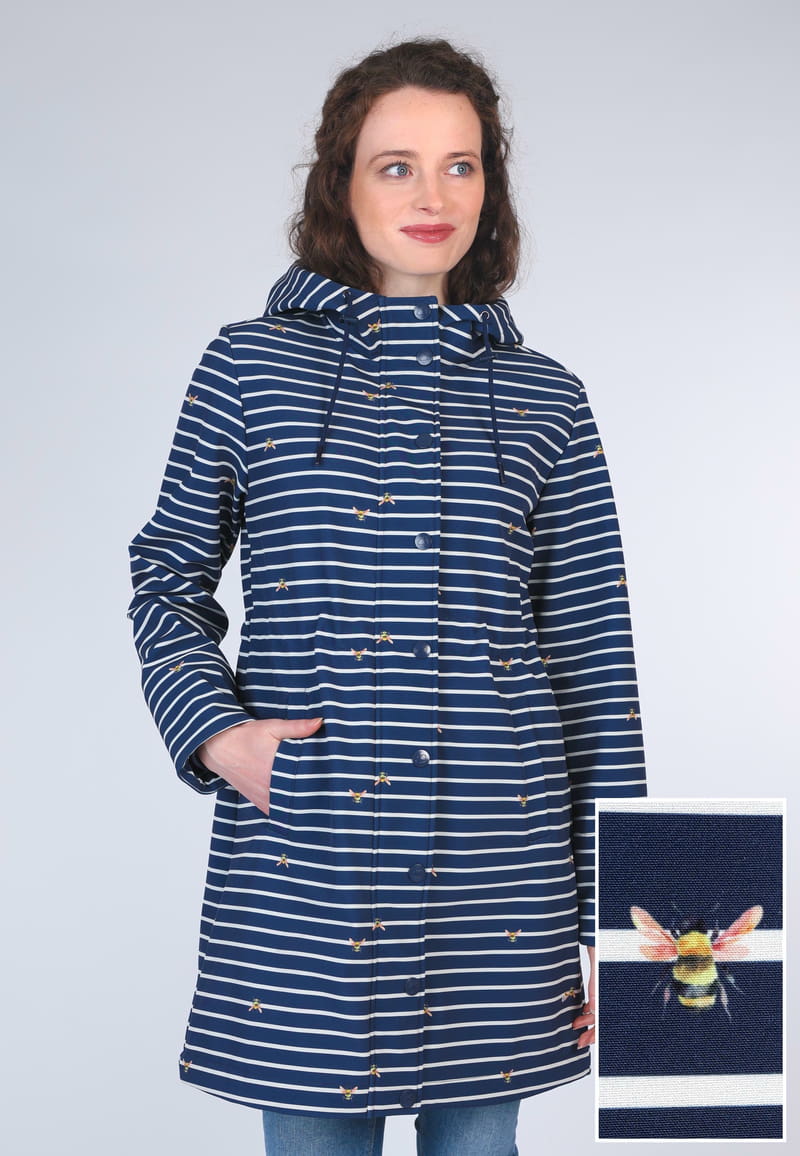 Mantel Iken stripe - navy