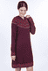 Strickkleid Astoria Flower - plum