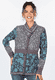 Strickjacke Maily Flower  - grey