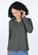 3/4-Arm-Shirt Adrijana solid  - thyme