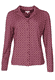 Bluse Celeste geo  - deep purple
