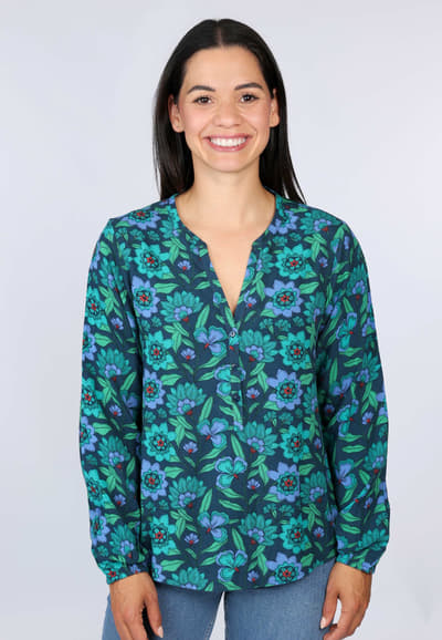 Bluse Enola  - indigo