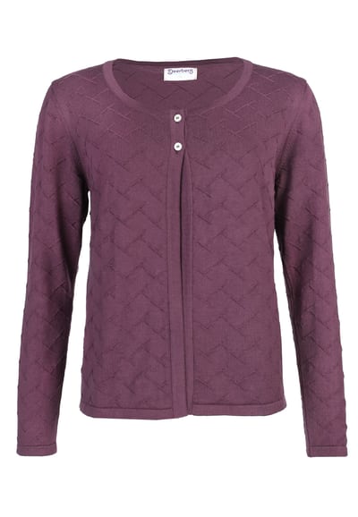 Strickjacke Liesel - plum