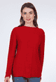 Strickpullover Dorit solid - red