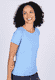 T-Shirt Zoe solid  - cornflower