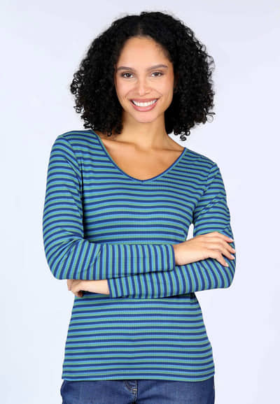 Langarmshirt Suzannzi  - indigo