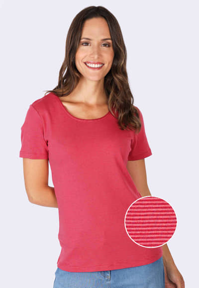 T-Shirt Sarina  - cerise