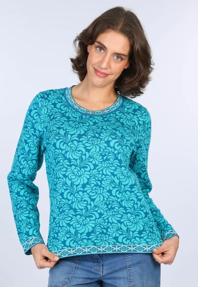 Strickpullover Annegret - ocean