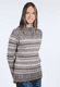 Strickpullover Sofia damast  - grey