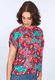 Bluse Meren Big Flower - ocean