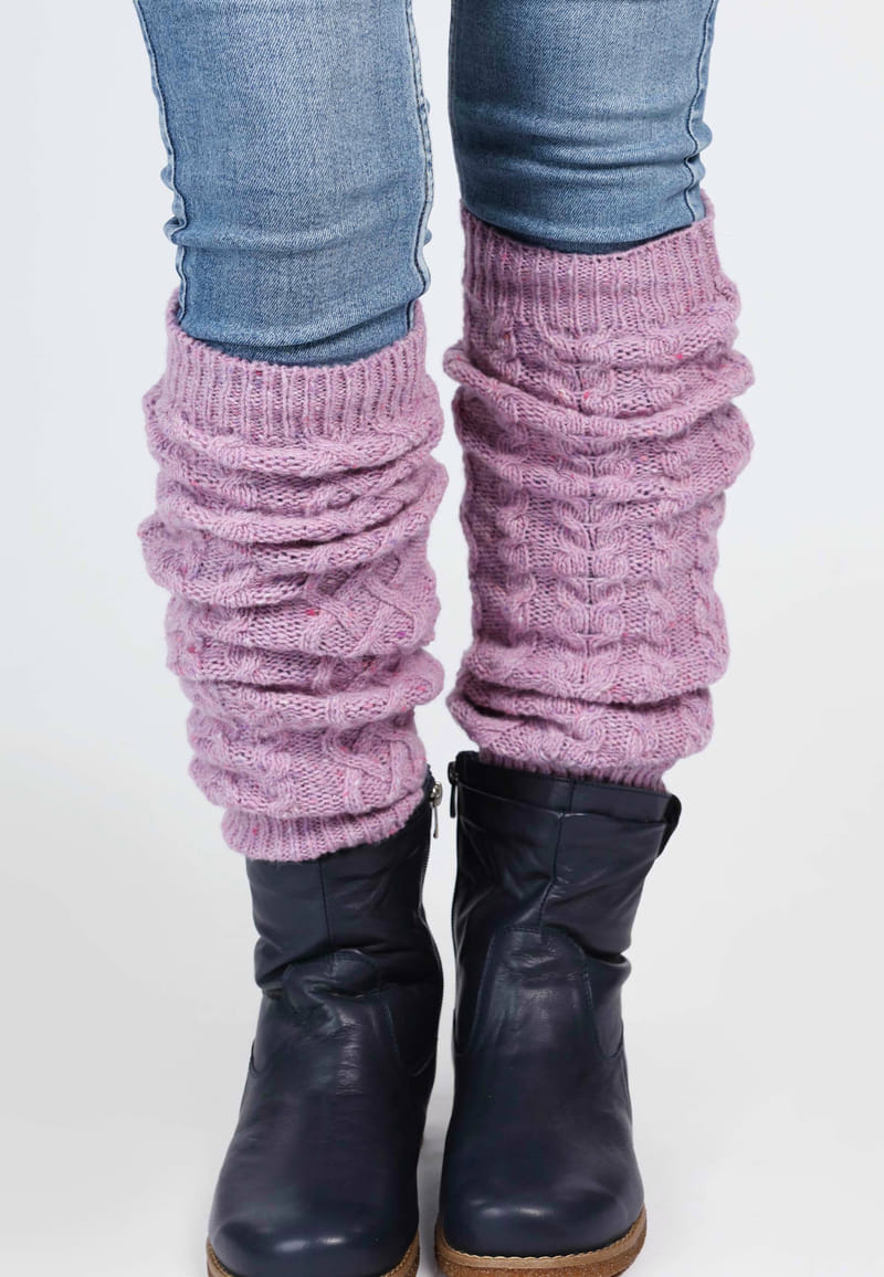 Beinstulpe Lati solid - dusty orchid