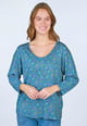 3/4-Arm-Shirt Betzeli paisley - ocean