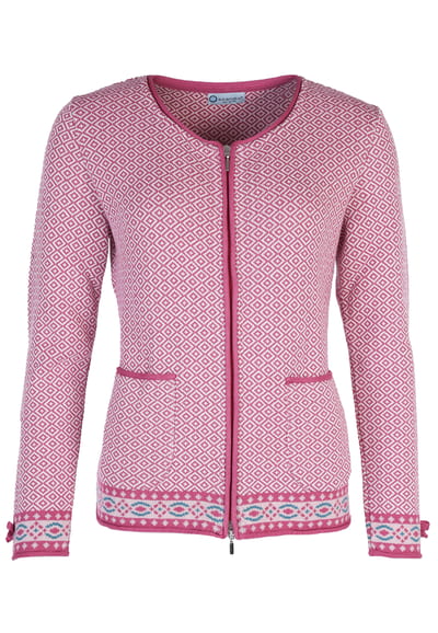 Strickjacke Mialotta Ribe - red violet