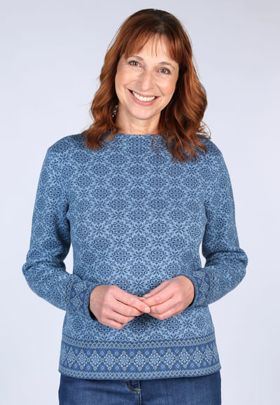 Strickpullover Dorit Nordic  - ink