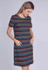 Kleid Ellen colourful stripe - navy
