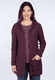 Strickjacke Uta  - deep purple