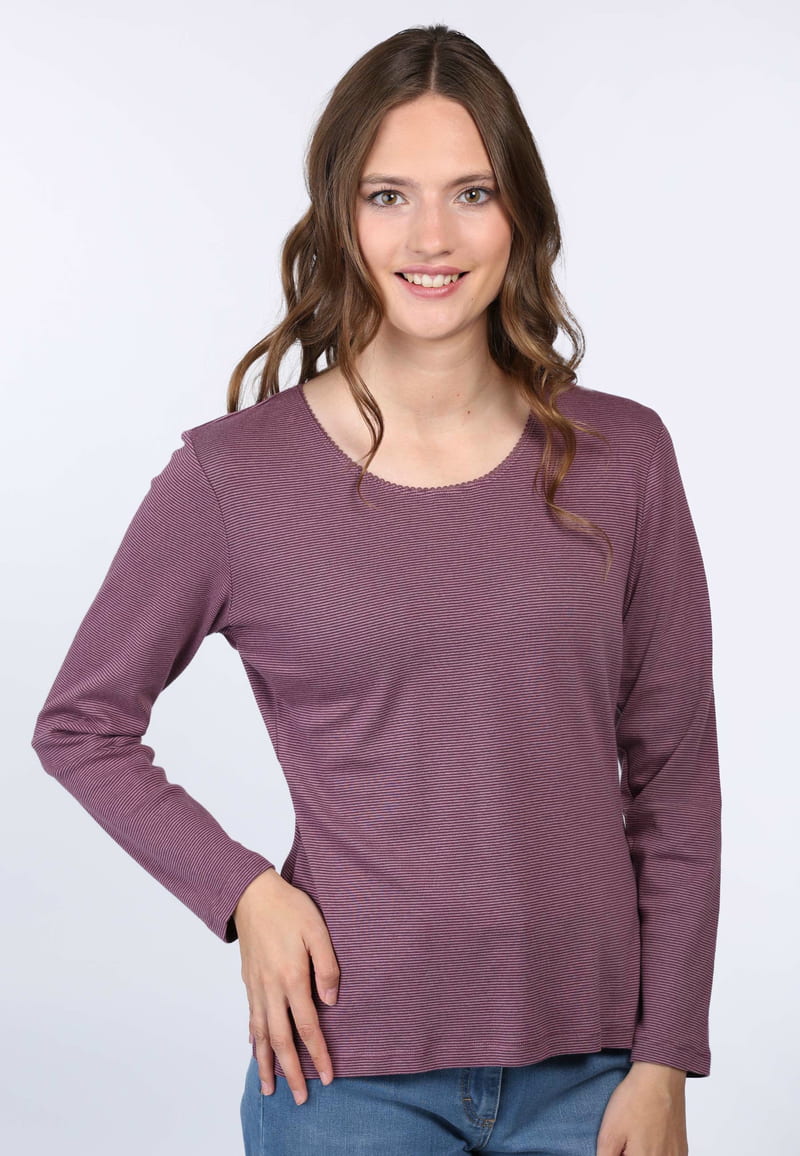 Langarmshirt Sandrali - dusty orchid