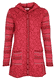 Strickmantel Karli blossom  - wine