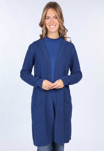 Strickmantel Emma  - indigo