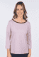 3/4-Arm-Shirt Daria  - dusty orchid