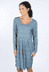 Kleid Jolente leaves  - sky