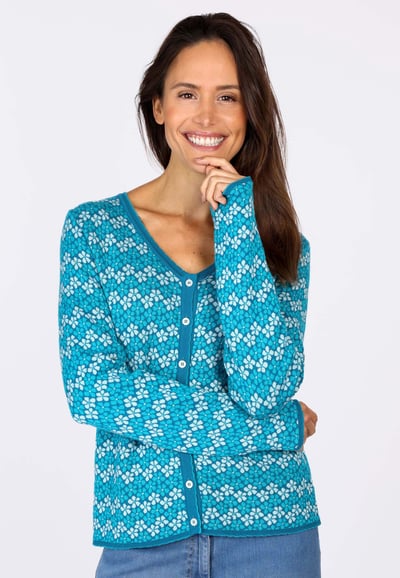 Strickjacke Lucinda  - ocean