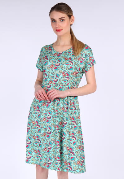 Kleid Eva oriental flower - pool